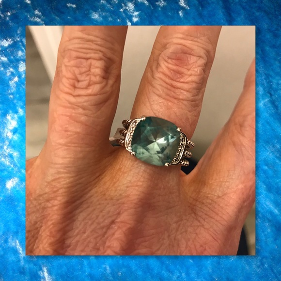 JUST IN🆕 Deep Blue Zircon White GF Ring - Picture 5 of 6